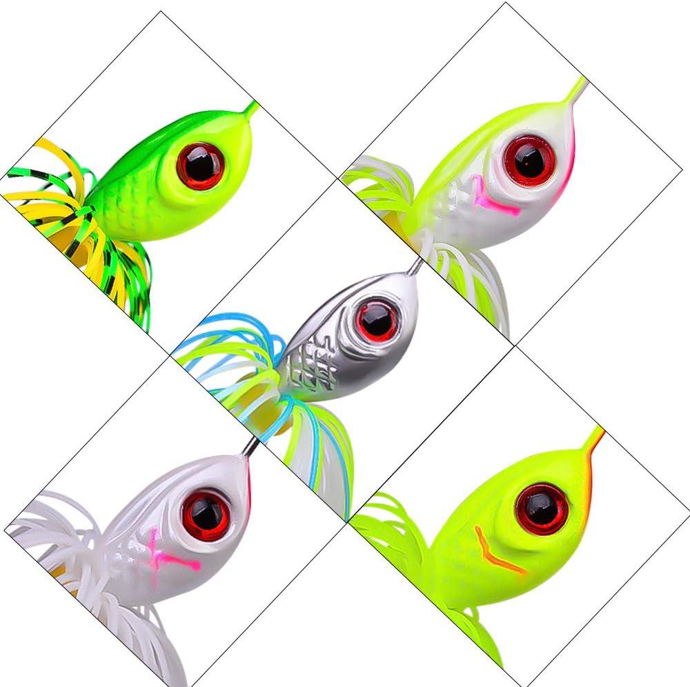 Hajimari Fishing Lures - Realistic Metal and Plastic Spinner Bait Fishing  Lures for Bass, Cod, Trout, and More