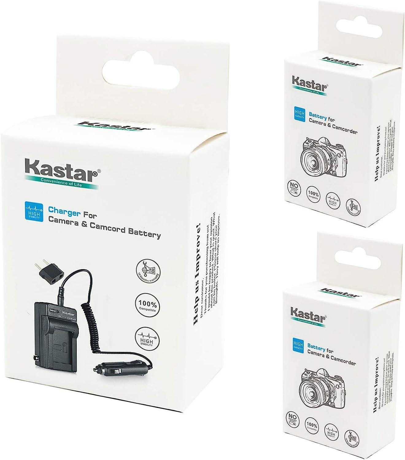 Kastar Battery 2-Pack + Charger for Fujifilm NP-45 NP-45A NP-45B