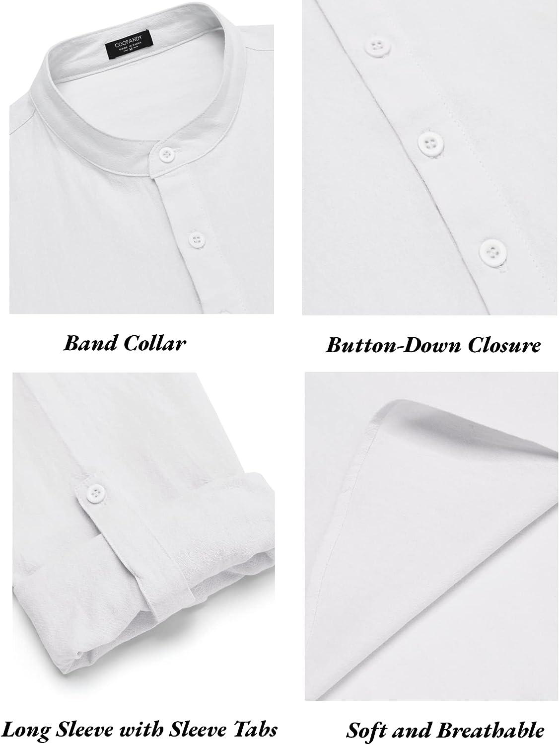 White Suit Men Pieces Cotton Linen Set Henley Shirt Long Sleeve And Casual  Beach Pants Summer Yoga Outfits