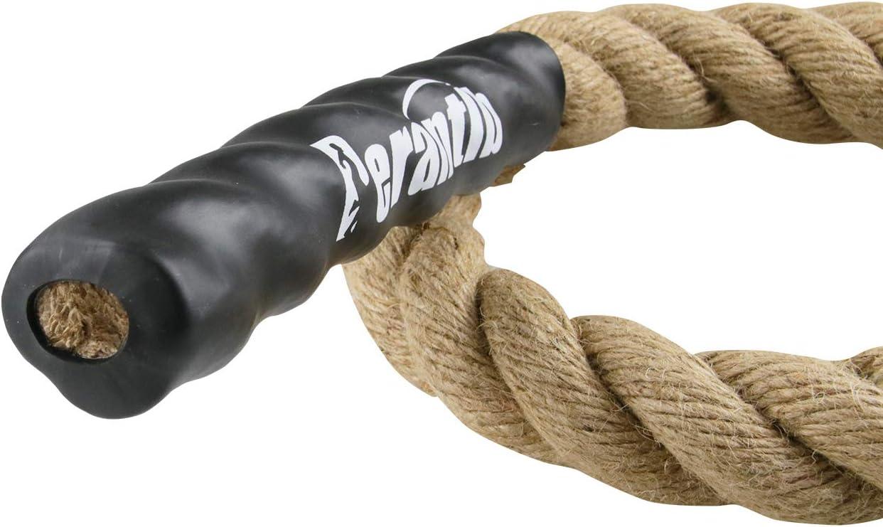 Perantlb Outdoor Climbing Rope for Fitness and Strength Training, Workout  Gym Climbing Rope, 1.5'' in Diameter, Length Available: 8,10, 15, 20, 25,  30,40, 50 Feet 15 ft Without Hook