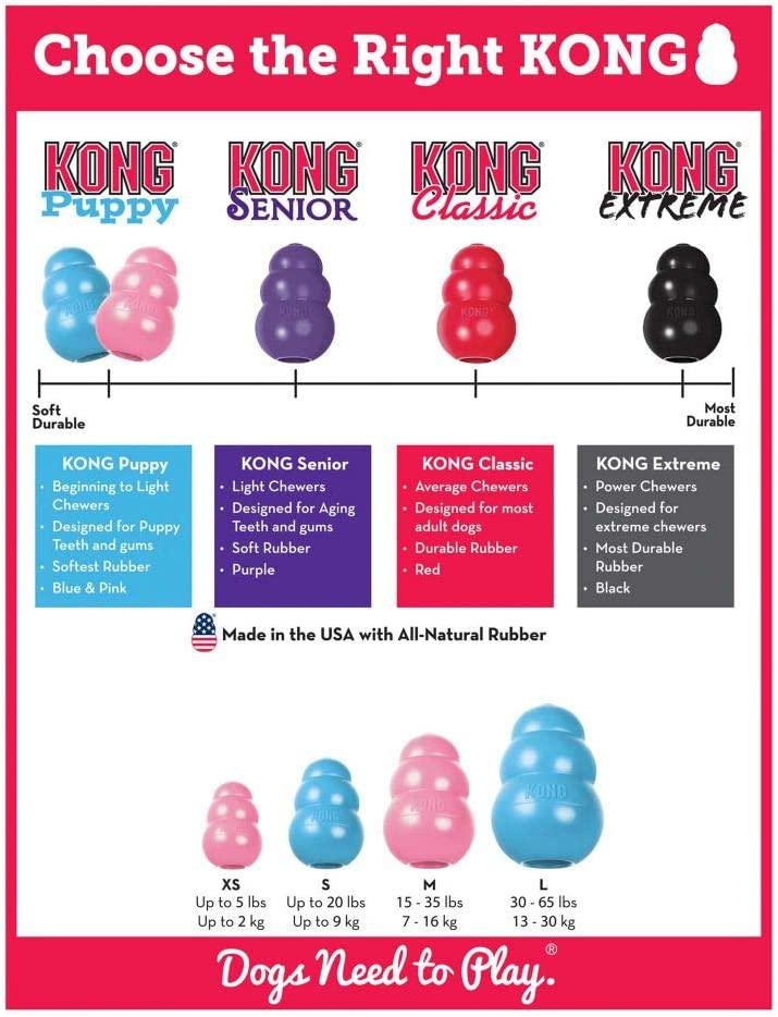 Pet Supplies : Pet Chew Toys : KONG - Classic Dog Toy, Durable Natural  Rubber- Fun to Chew, Chase and Fetch - for Small Dogs 