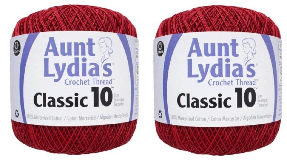 Aunt Lydia's Classic Crochet Thread Cotton Wool Size 10 -   Crochet  thread size 10, Thread crochet, Mercerized cotton crochet