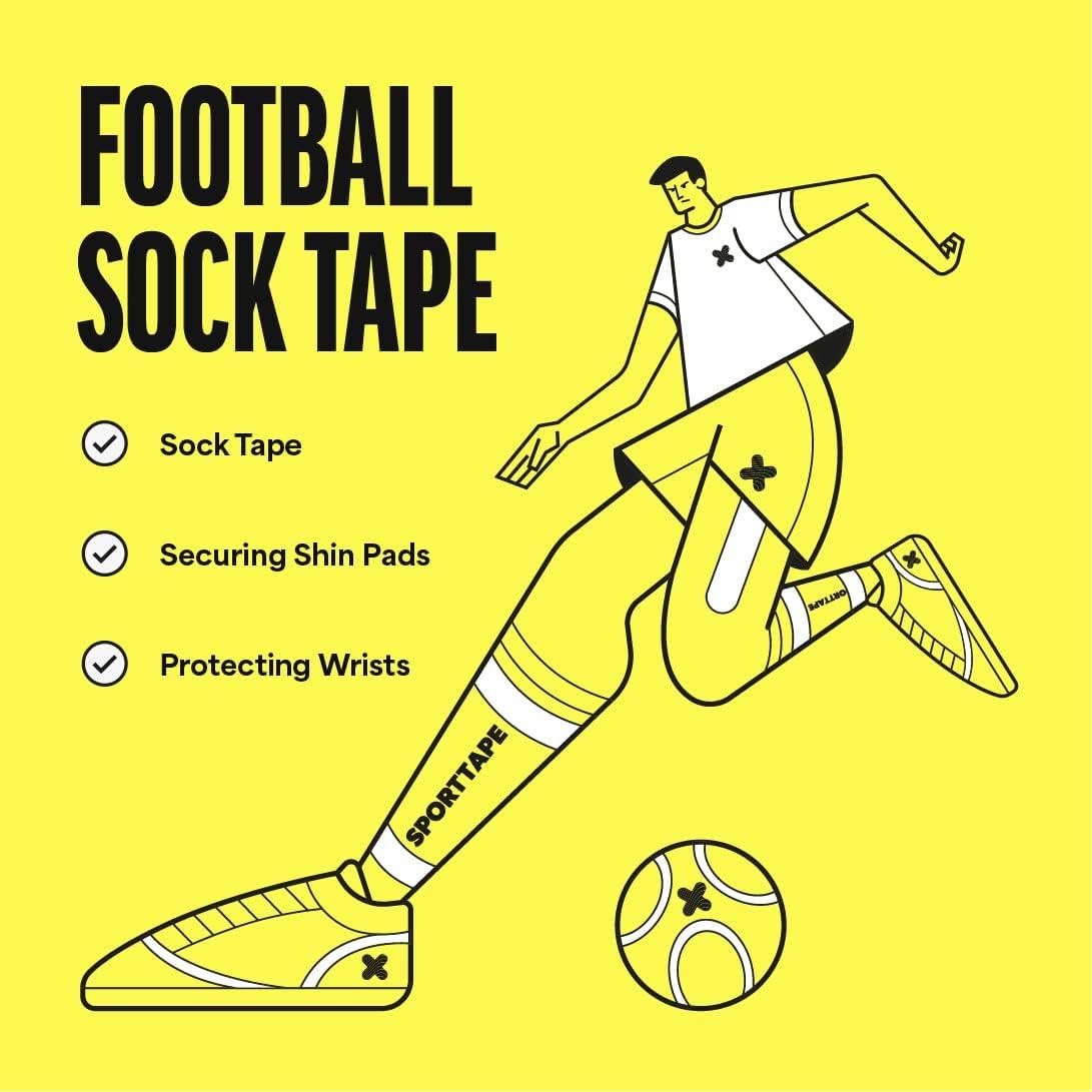 White Football Sock Tape – FootballSockTape