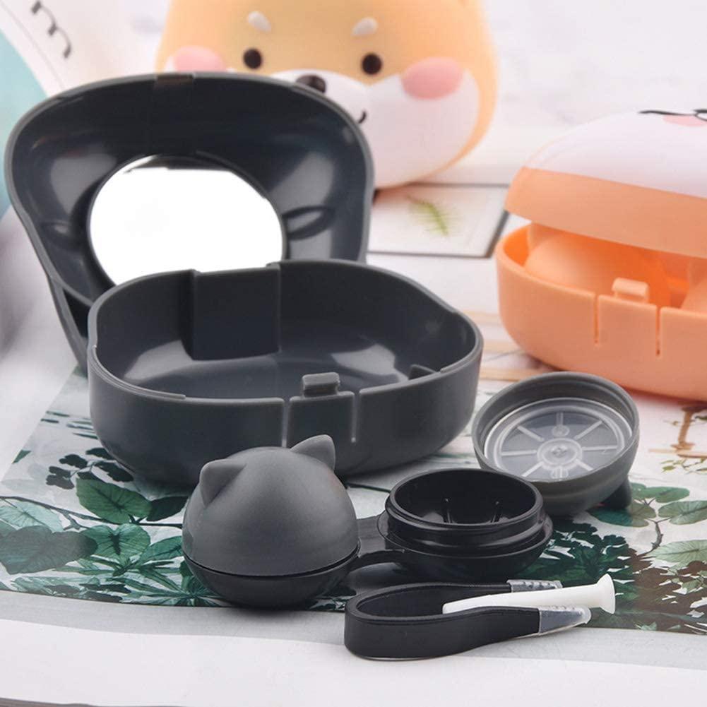 Portable 4 in 1 RGP Hard Contact Lens Case Contact Lens Holder Container  Soak