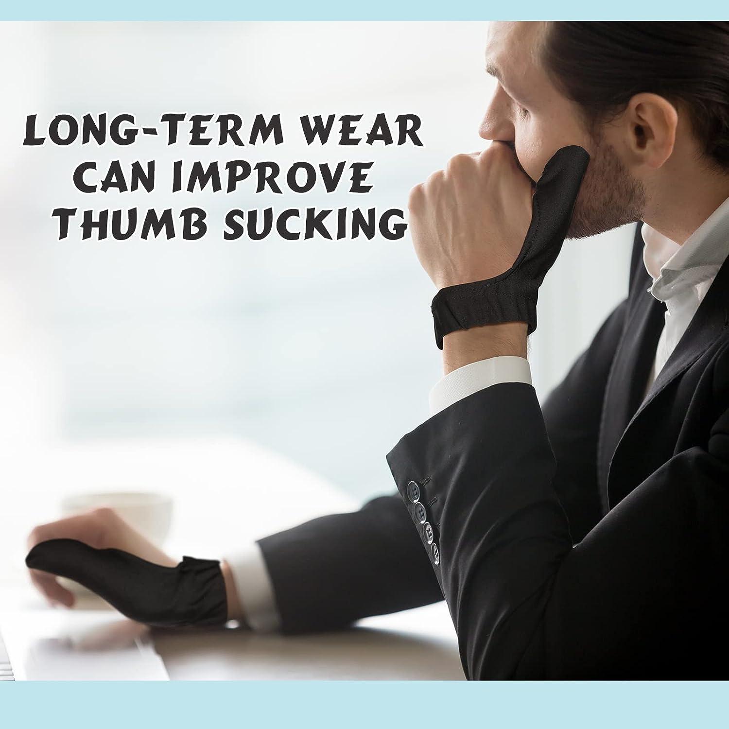 Adult Thumb Guard Habit Thumb Breaker Thumb Cover Thumb Glove to Help Stop  Skin Picking Thumb Sucking and Hair Pulling (Gray)