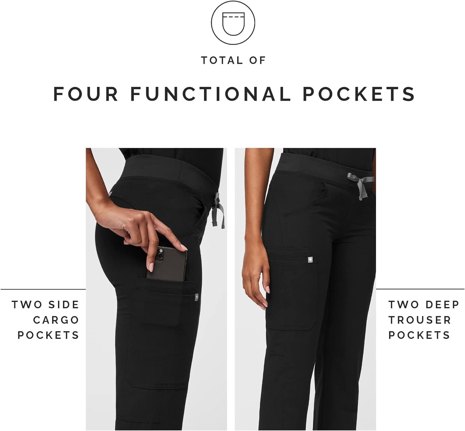 Anti-Wrinkle Flat front korean pants by High-Buy-Black