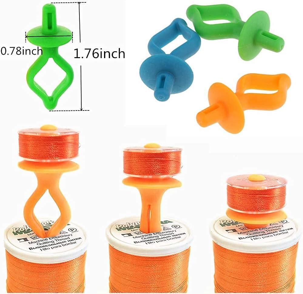 Fbshicung 48PCS Semi Clear Bobbin Clips,Silicone Sewing Bobbin Holder Clamps  Color-Match Bobbin and Thread Together for Sewing Thread Storage and  Organization,Fits Type M, L and A Bobbins - Yahoo Shopping