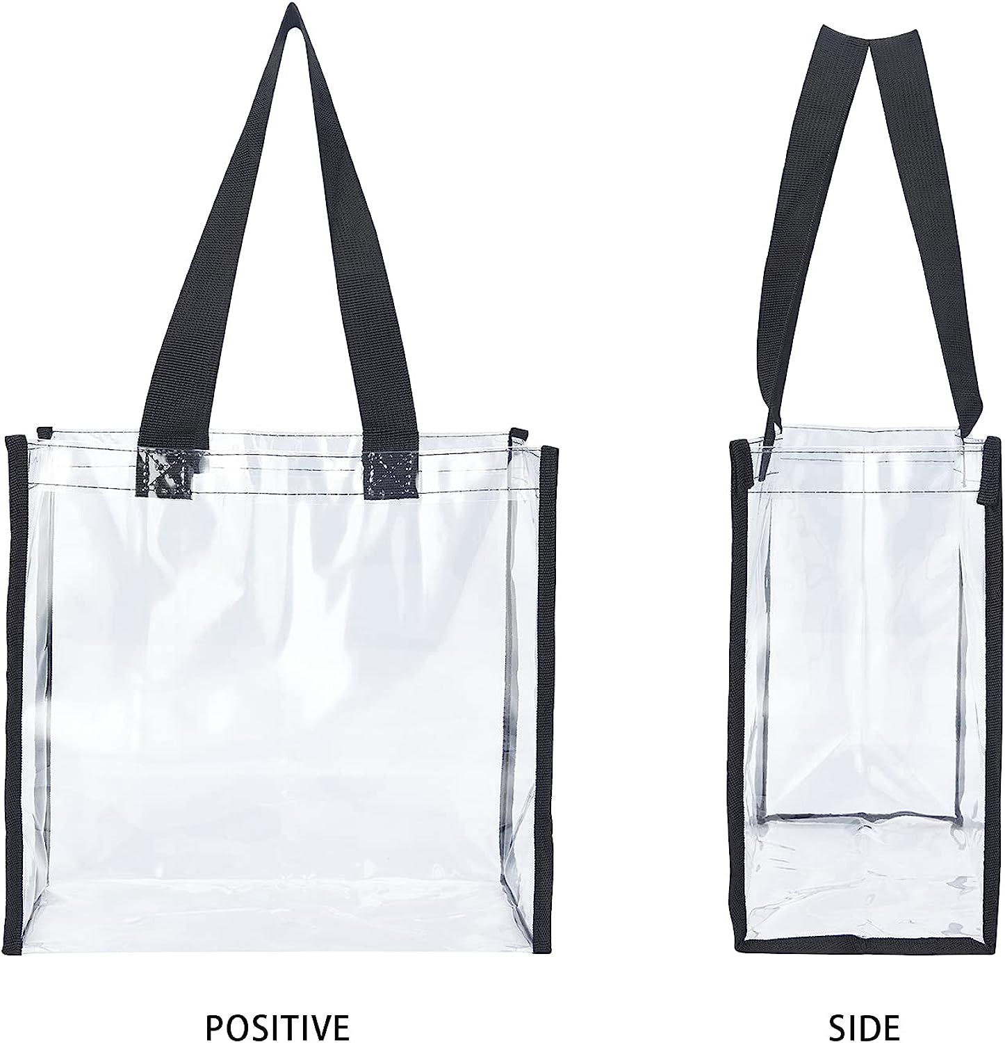  Clear Bag Stadium Approved,Security Approved Clear Tote Bag-12X12X6  : Sports & Outdoors
