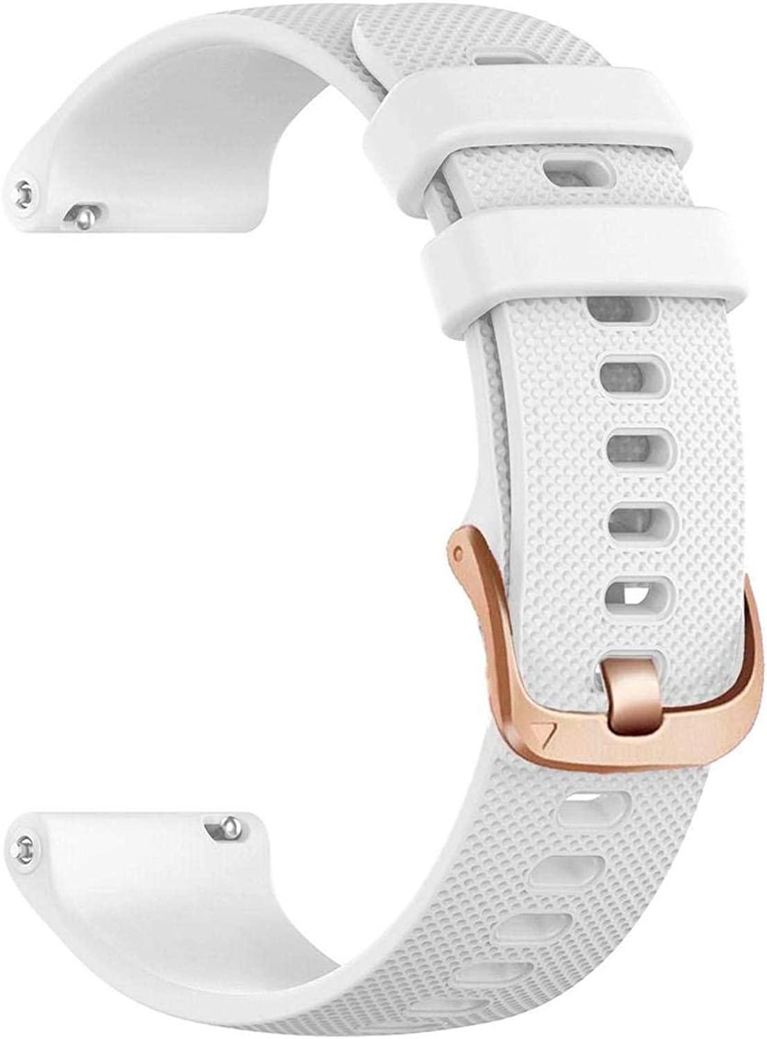 Bracelet silicone Garmin Vivoactive 3 (blanc) 