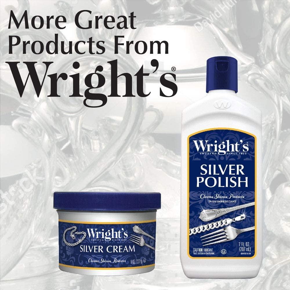 Wright's Silver Cleaner and Polish Cream - 8 Ounce (2 Pack)