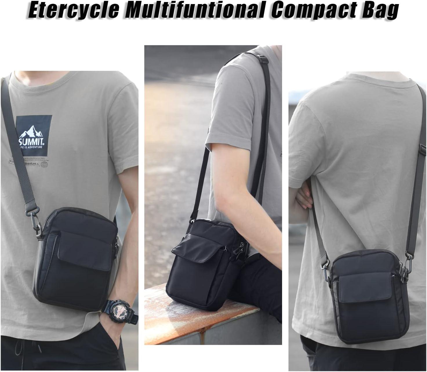 Nylon Crossbody Bag Men Small Backpack Travel Shoulder Bag