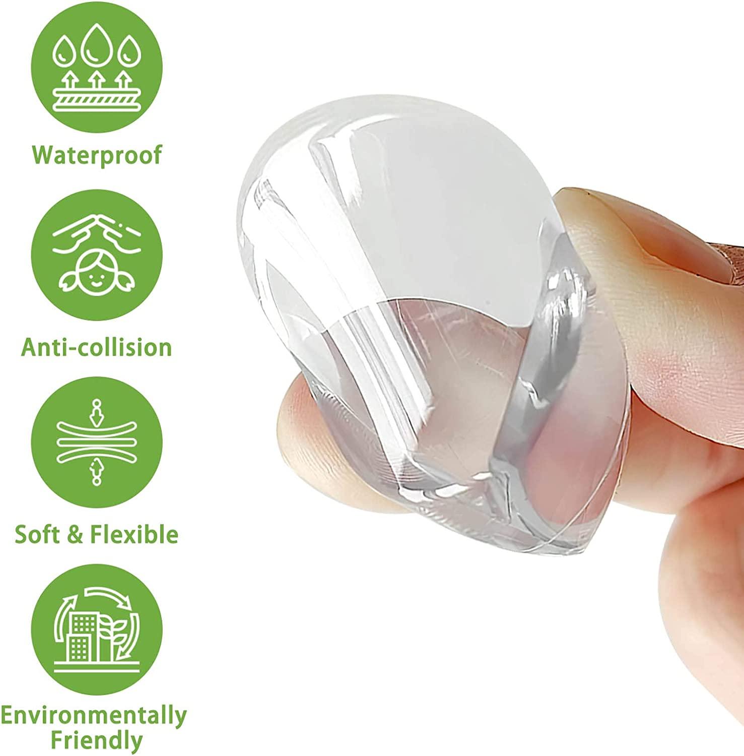 6pcs Baby Proofing Transparent Table Corner Guards, Furniture Edge