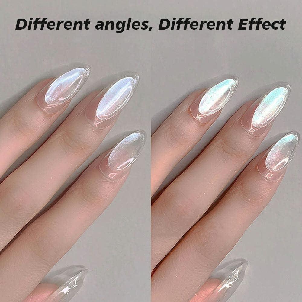🤍 Pearl White nails with a bit... - Jolene's Nails & Beauty | Facebook
