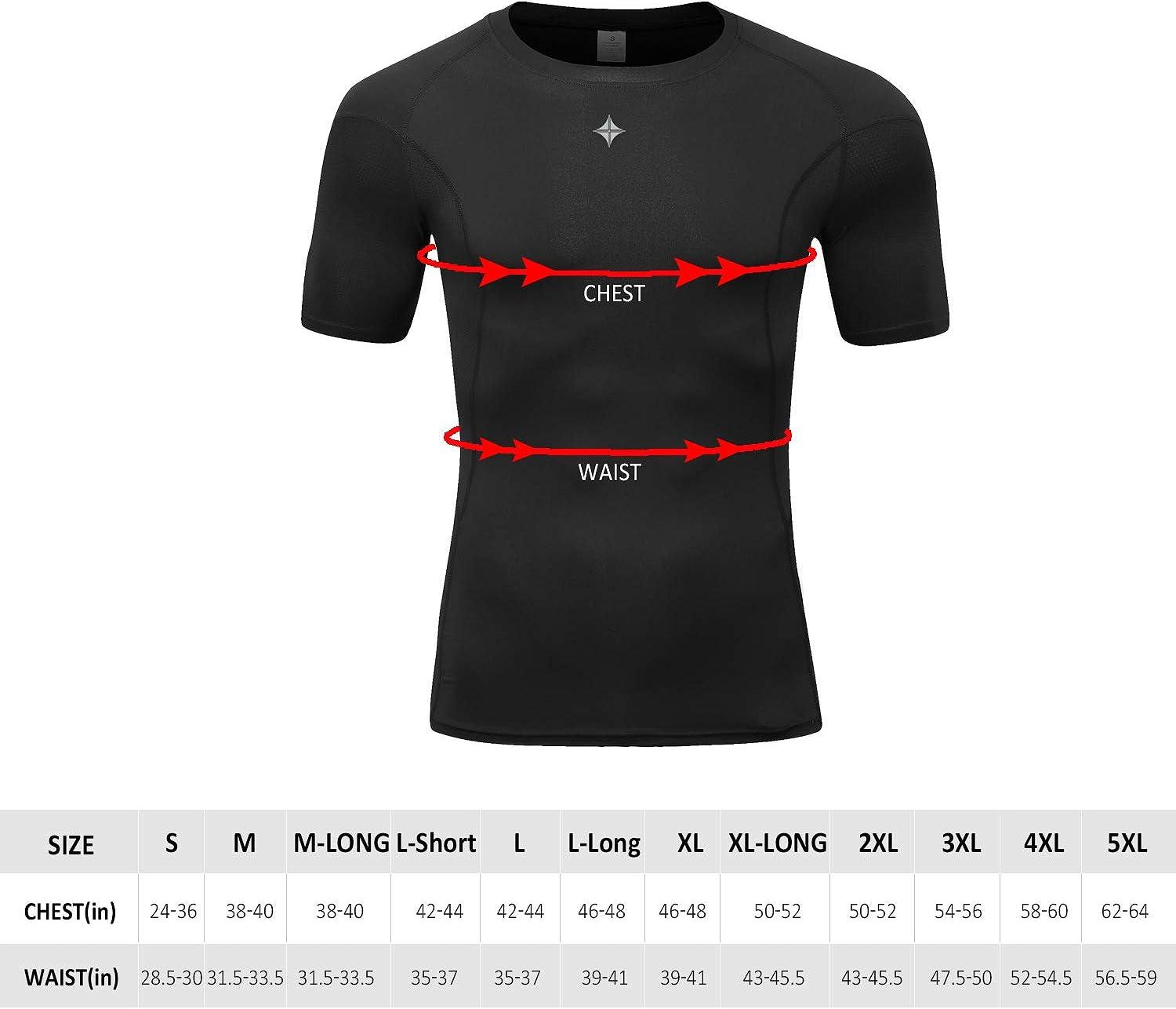 Milin Naco Compression Shirts for Men Short Sleeve Compression T Shirts  Mens Compression Undershirts UPF 50+ Rash Guard