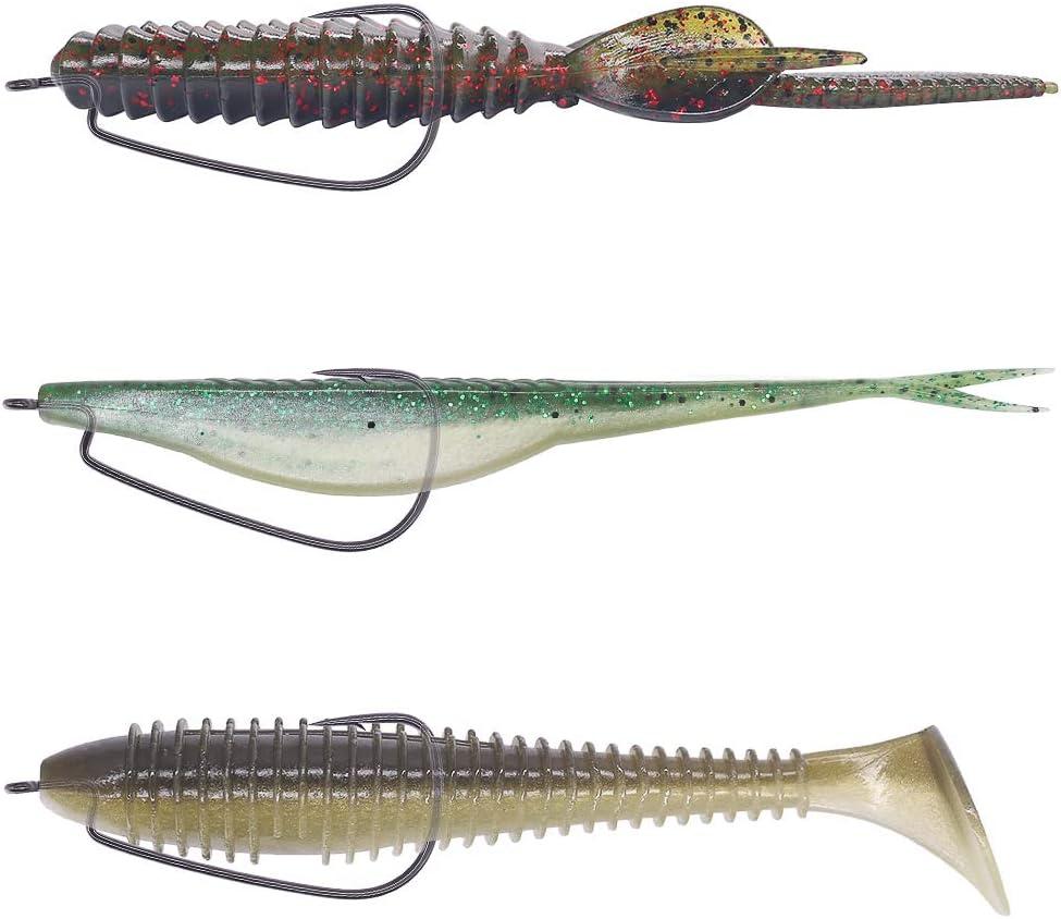Ewg-Hooks-for-Bass-Fishing-Texas-Rig-Hooks-Offset-Extra-Wide-Gap-Plastic- Worm-Hook Set Freshwater Bass Rubber Worms Bulk Big Fish Swim Bait Lures  Hook Kit 1/0 2/0 3/0 6/0 25 - 50 Pack 2/0 25 Pack