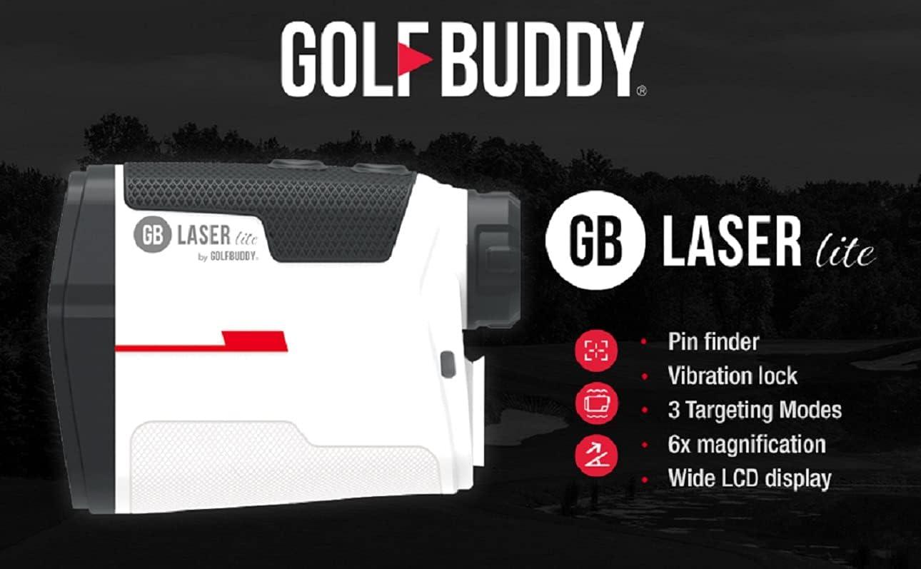 Golf Buddy Laser Lite Rangefinder with Magnetic Case, Compensated