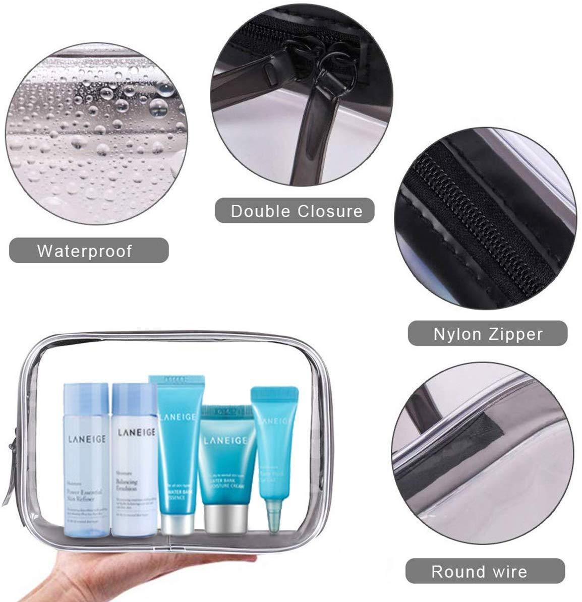 Makeup Bag Clear Pvc Cosmetic Bag Round Travel Bag Toiletry Carry