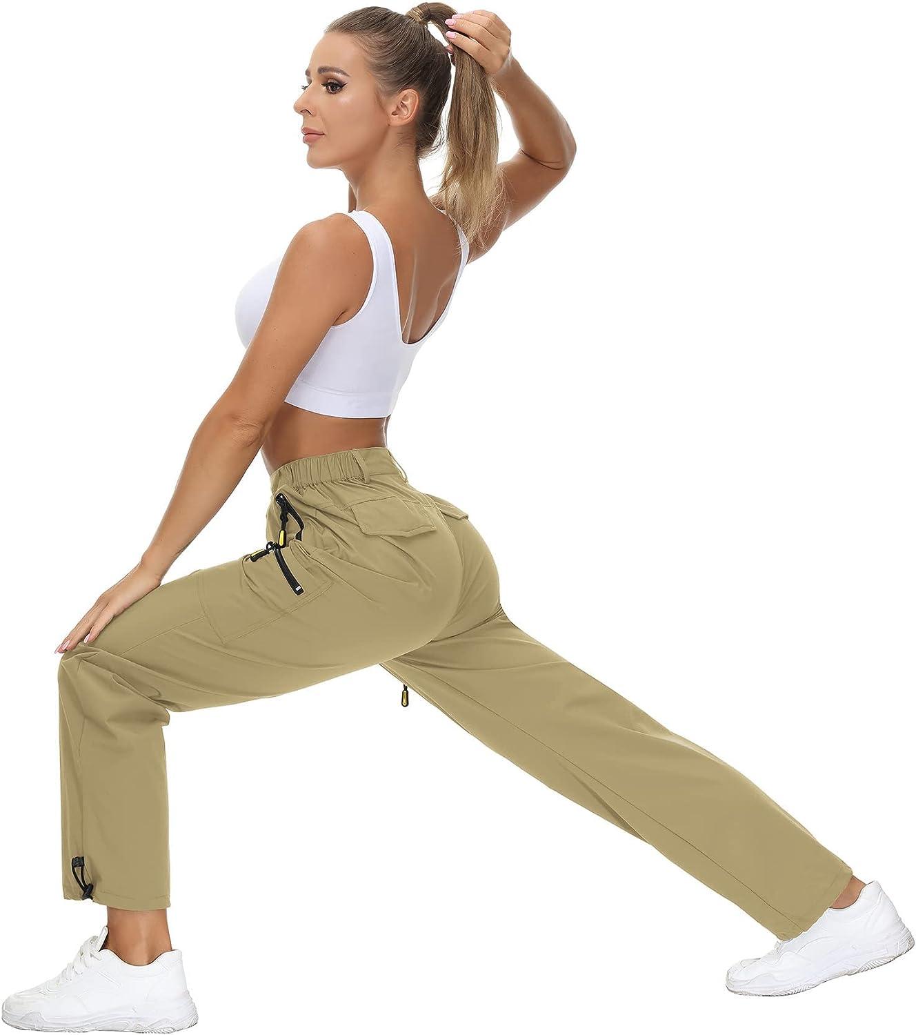 Bseka Summer Savings Clearance!Cargo Pants For Women With Pockets Relaxed  Fit Work Pants Trousers Ladies Hollow Punk Workwear Belt Buckle High Waist  Zipper Casual Pants 