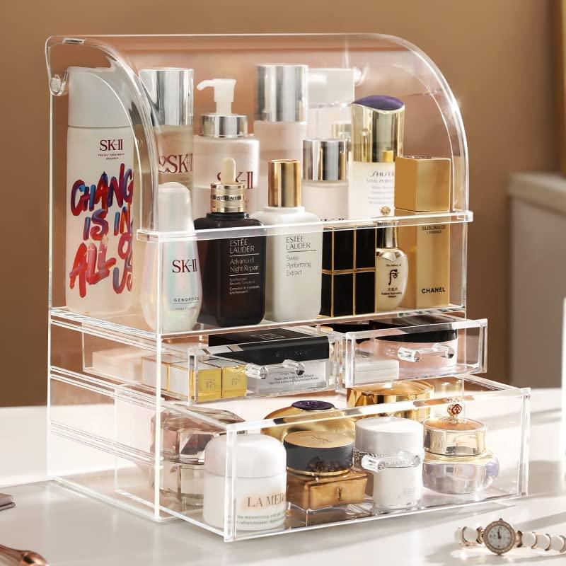Custom Clear Acrylic Makeup Brush Holder Cosmetic Dustproof Case with  Hinged Lid - China Acrylic Brush Case and Acrylic Case with Hinged Lid  price