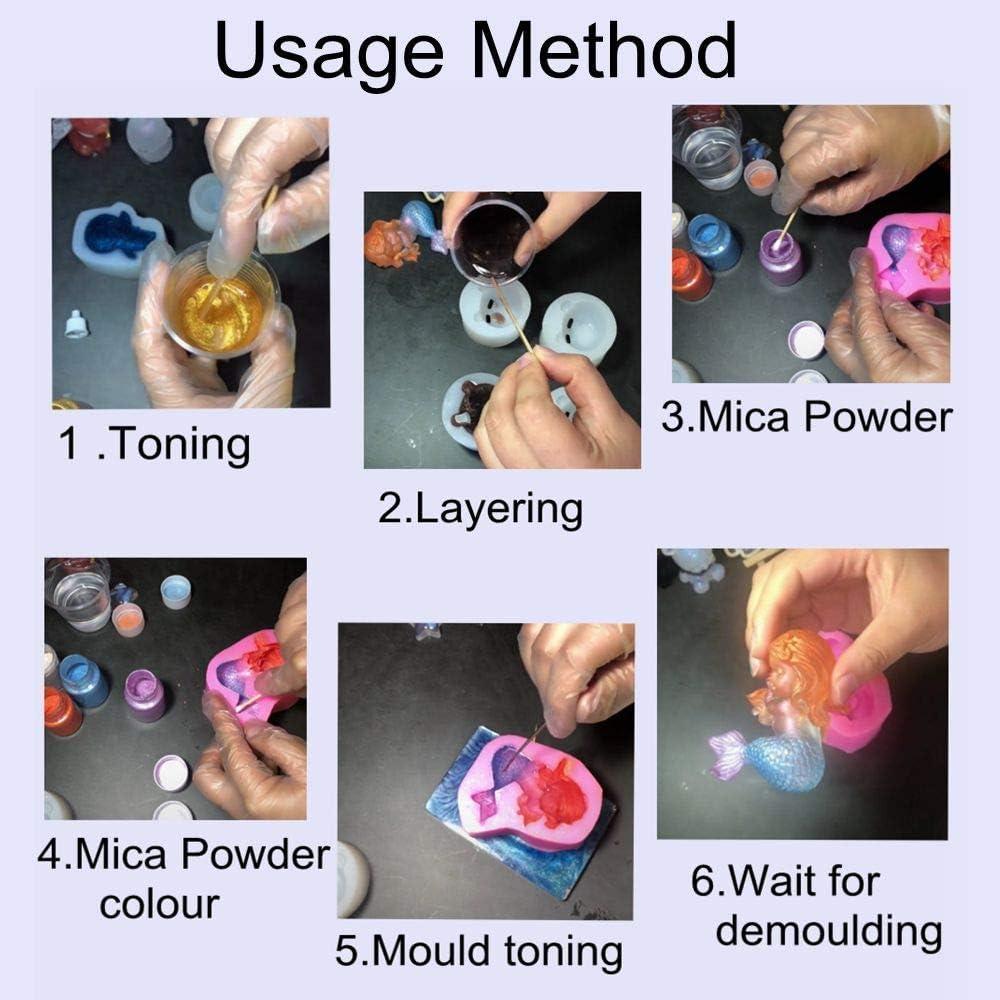 Epoxy Resin Dye - Mica Powder - 24 Powdered Pigments Set - Soap Dye - Hand Soap