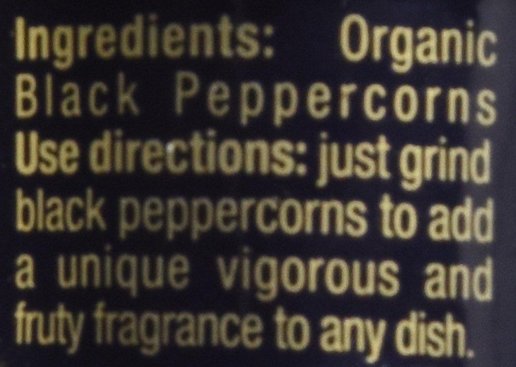 Drogheria & Alimentari® Organic Black Peppercorns Mill, 1.59 oz