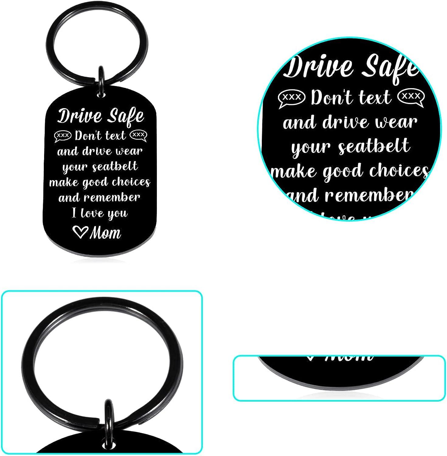 Valentines Day Chirstmas Stocking Stuffers for Teens Boys Girls Birthday  Graduation Gift Ideas Drive Safe Keychain for New Driver Sweet 16 18 21st  Gifts for Girls Boys Son Daughter Gifts from Mom