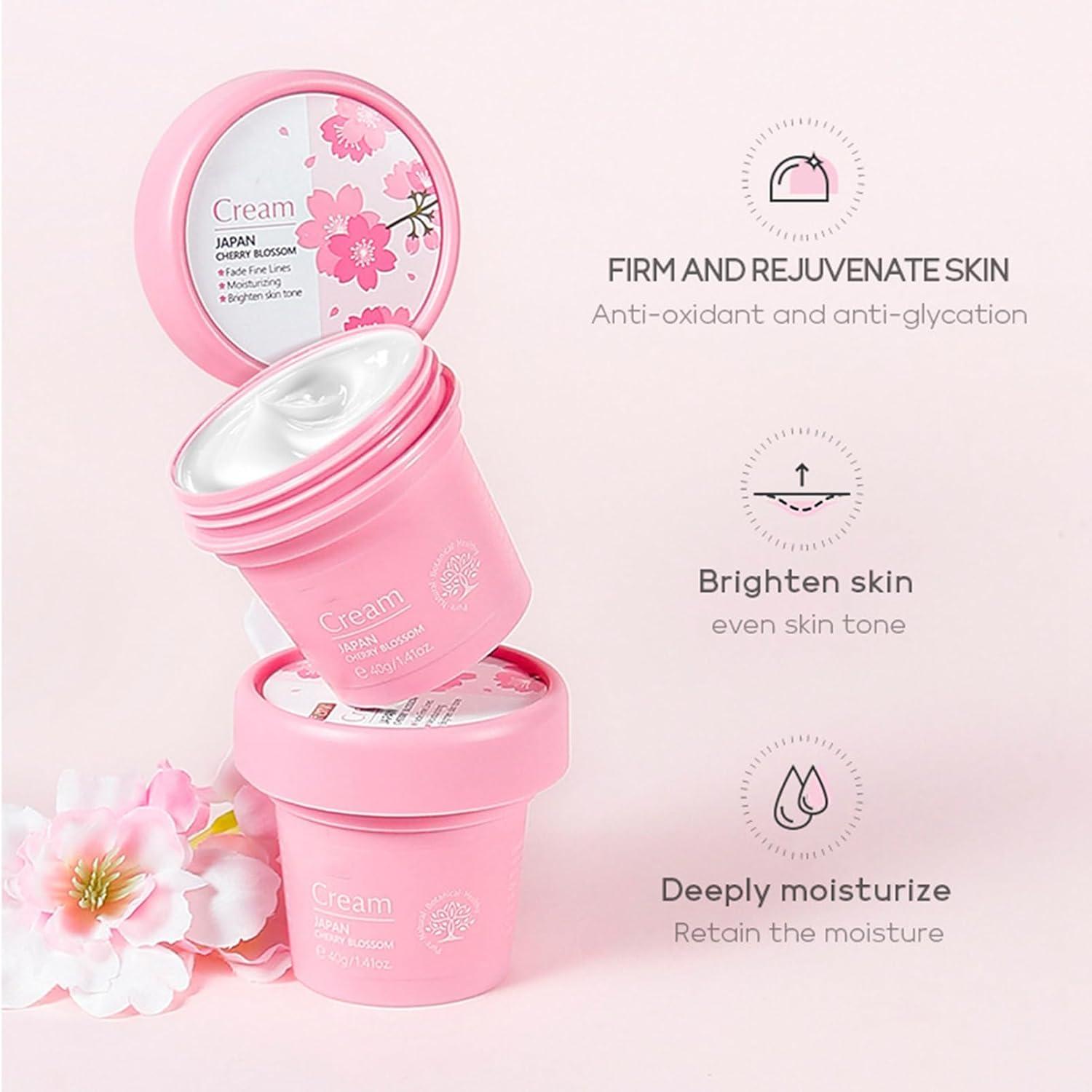 Skincare Gifts For Teenage Girls Cherry Blossom Skincare Sets Facial kit  Pamper Sets For Women Gifts Skin Care Sets & Kits with Cleanser Face Serum  Face Cream Toner Eye Cream Mask (7PCS