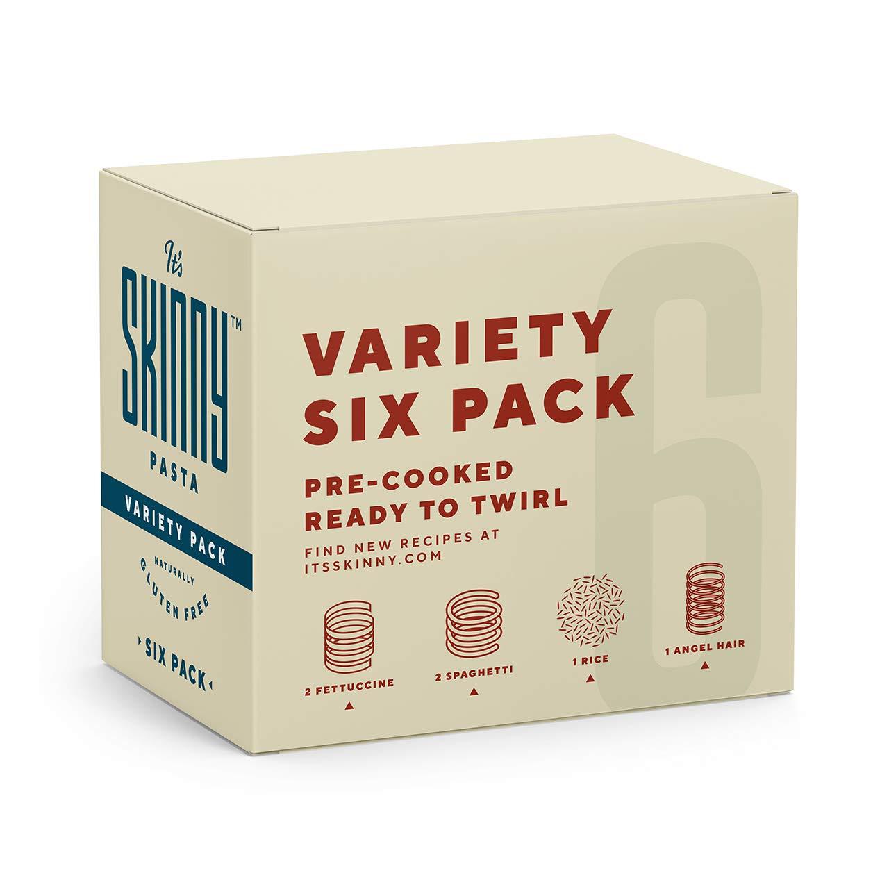  It's Skinny Variety Pack — Healthy, Low-Carb, Low Calorie  Konjac Pasta — Fully Cooked and Ready to Eat — Keto, Gluten Free, Vegan,  and Paleo-Friendly (6-Pack)