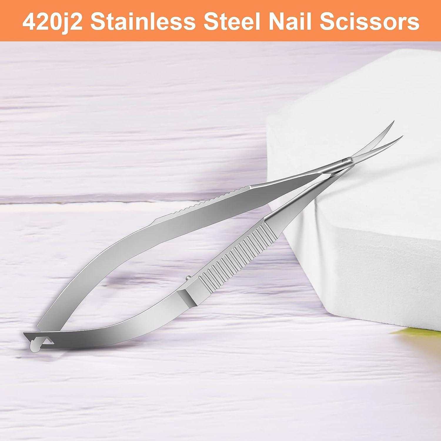  CGBE Manicure Scissors, Extra Fine Eyebrow Scissors