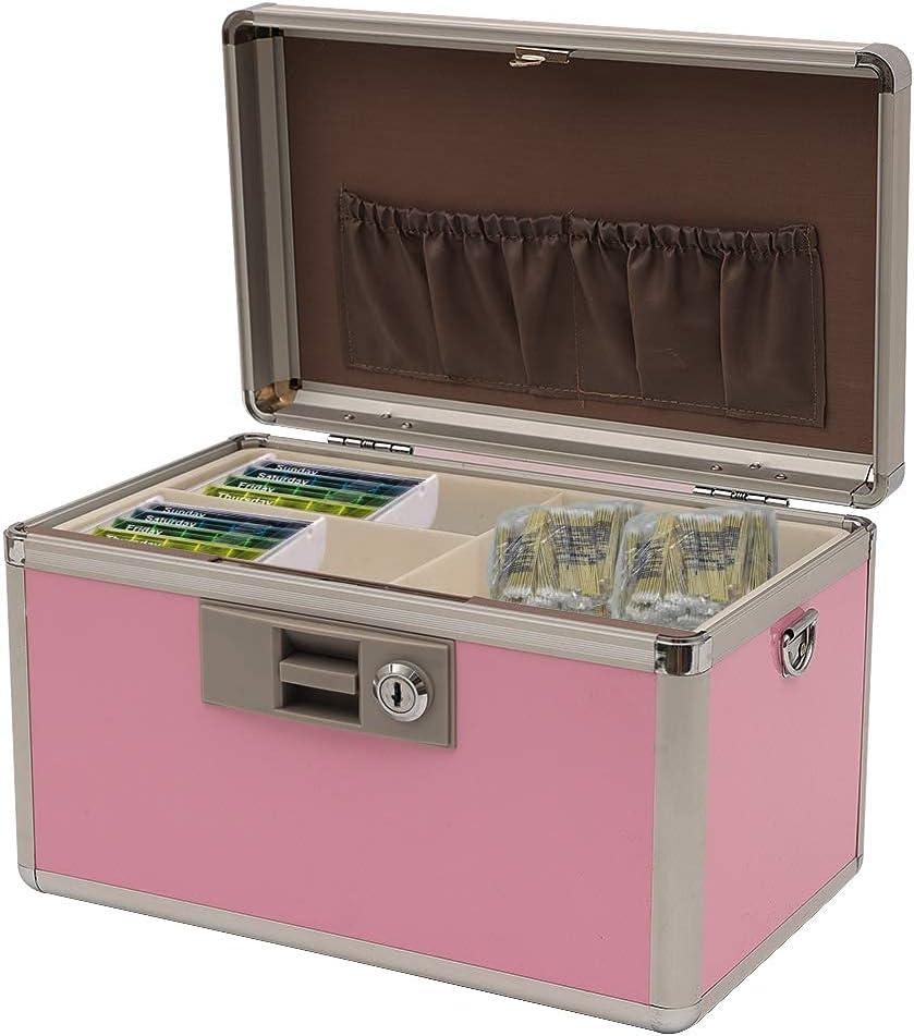 xydstay Medicine Lock Box First Aid Safe Medication Storage Box