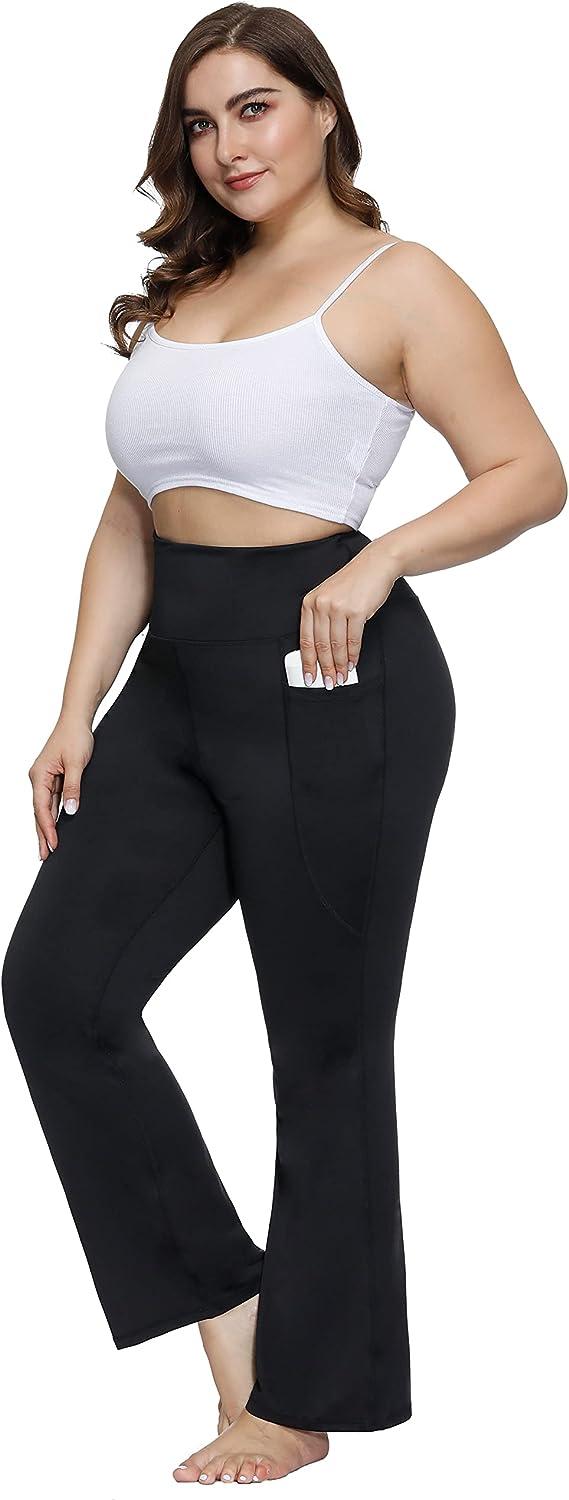 Bootcut Yoga Pants for Women Plus Size Wide Leg Pants High Waist