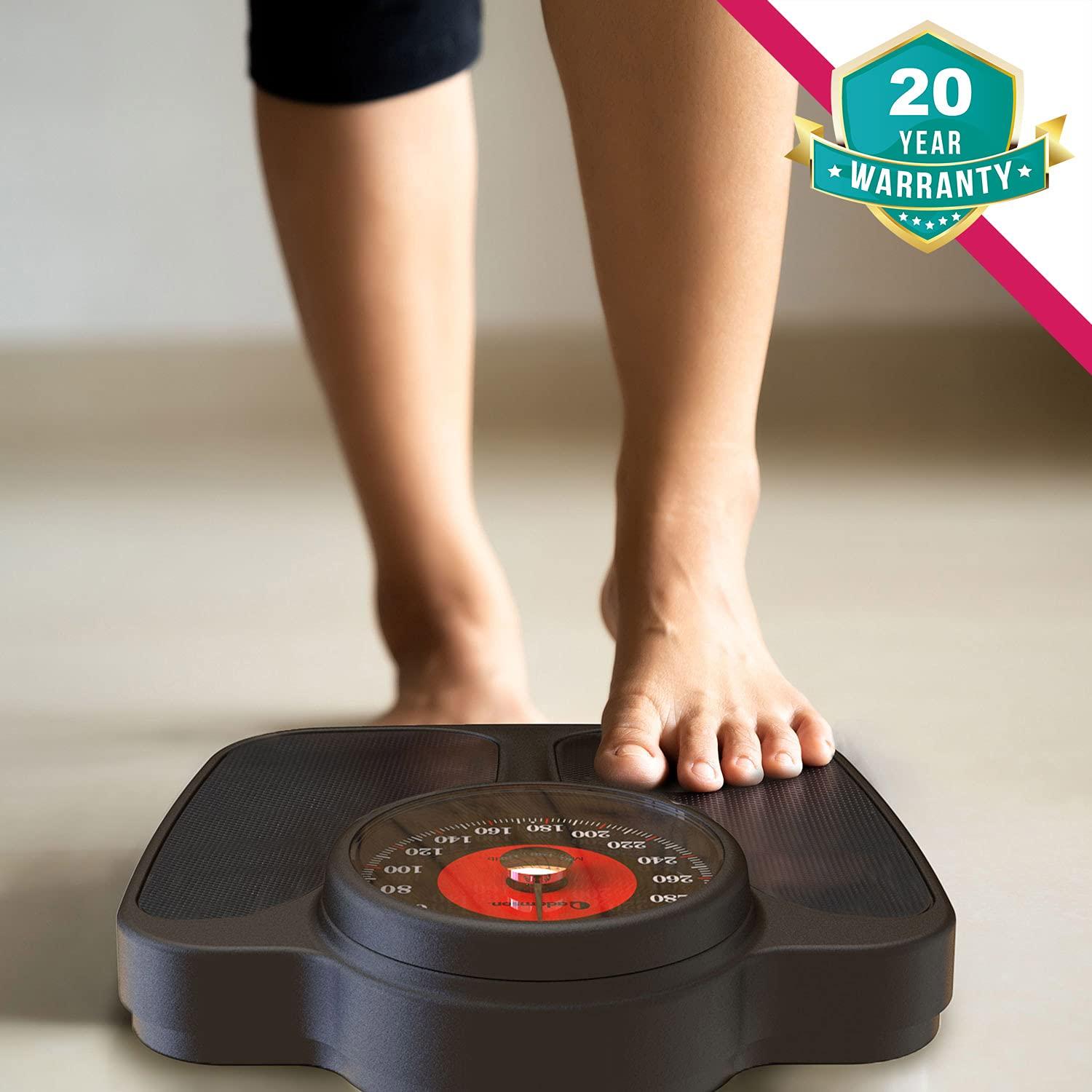 Certified Used Adamson A24 Scale for Body Weight - Up to 350 LB, Anti-Skid  Rubber Surface, Extra Large Numbers - High Precision Bathroom Scale Analog  