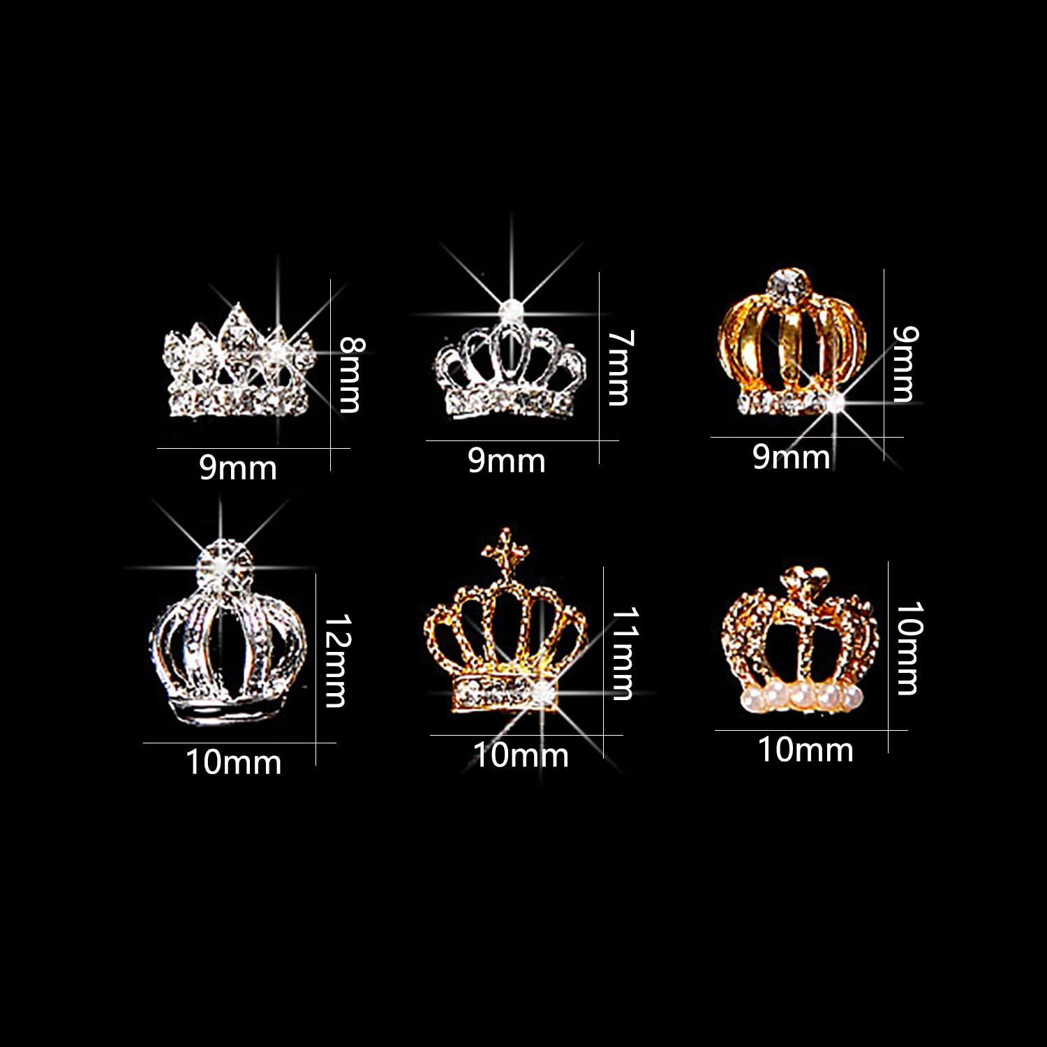 Wholesale SUNNYCLUE 1 Box 100Pcs Crown Charms in Bulk King Charms King  Crown Charms for Jewelry Making Crown Cabochons Flatback Crown Charms  Bracelets Earrings Necklace Supplies Nail Art Adult DIY Craft 12mm 