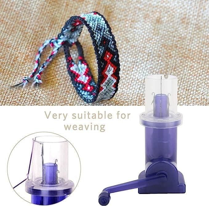 DIY Hand-operated Embellish-Knit Knitting Machine Spool Knitter Weave Tool