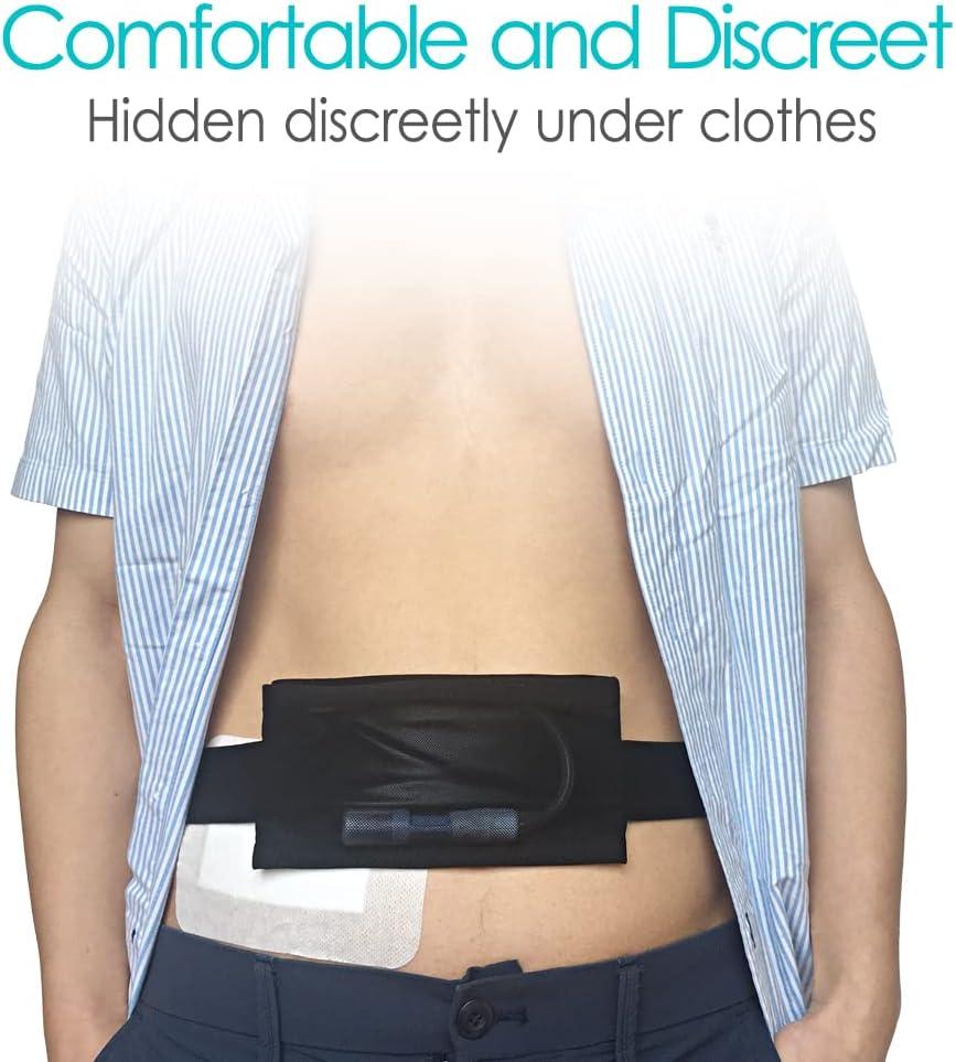  DiaBelt Insulin Pump Belt with Mesh Pouch for Easy