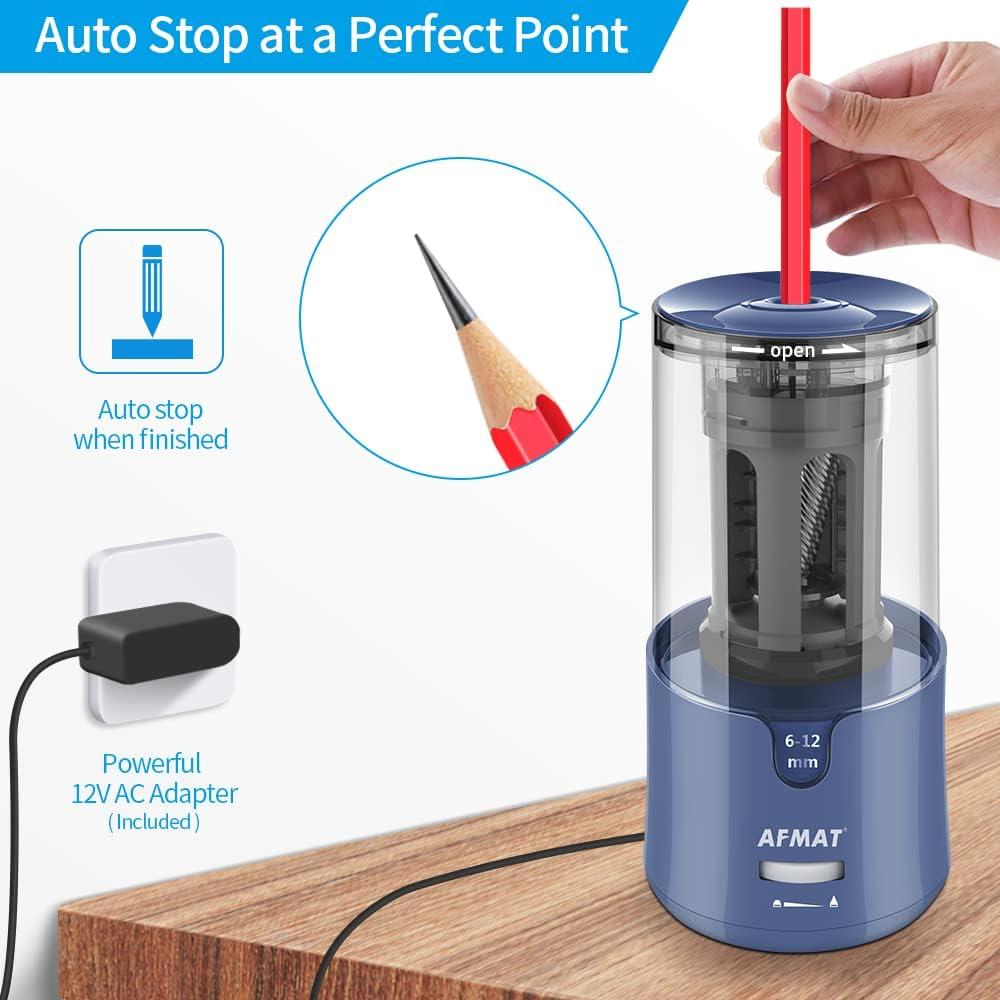 Artist Electric Pencil Sharpener  Long Points for Artists! AFMAT PS09 