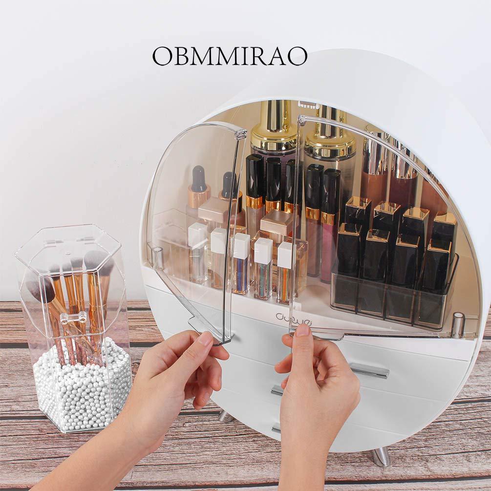 Large Capacity Makeup Organizer Cosmetics Display Case Elegant