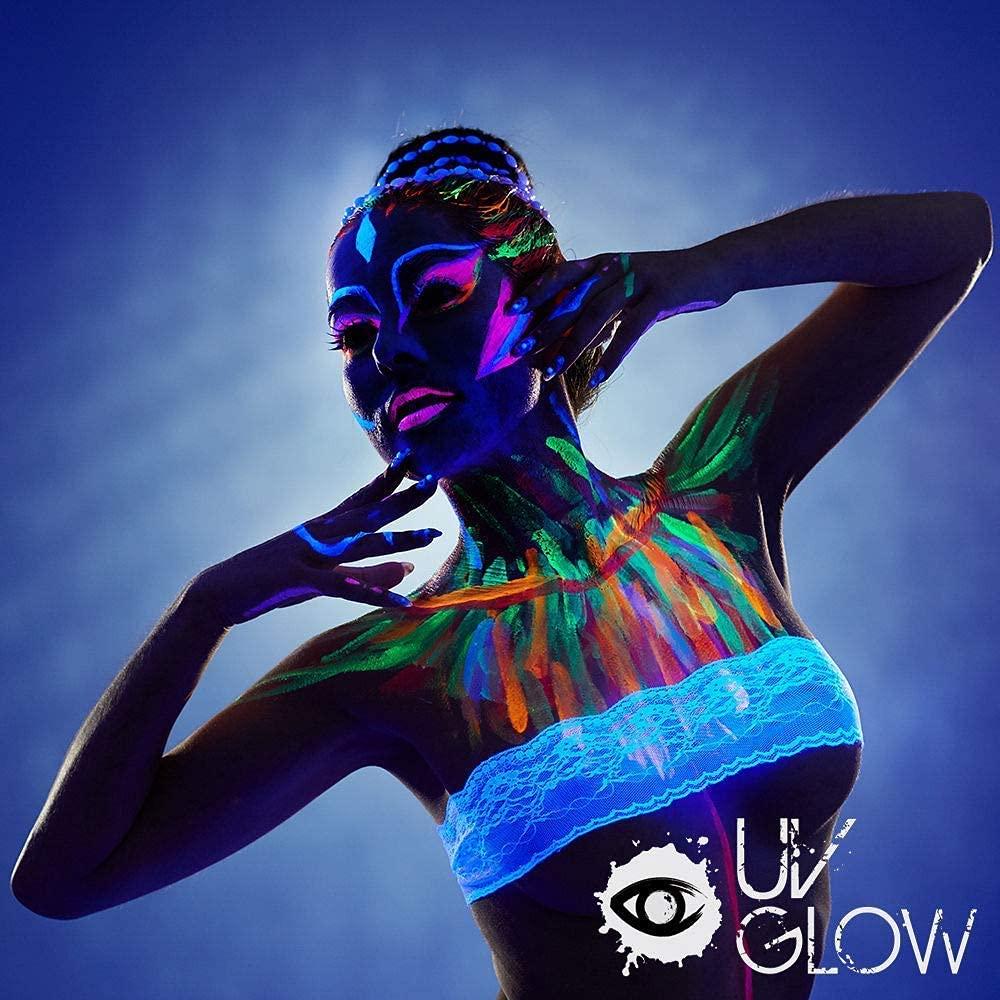 Buy UV Glow Blacklight Neon Face & Body Paint - 10ml NEON SET of 5