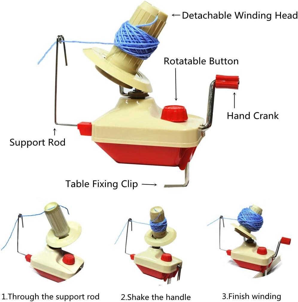 Hand Operated Yarn Winder Fiber Wool Manual Handheld Winder Machine Ball