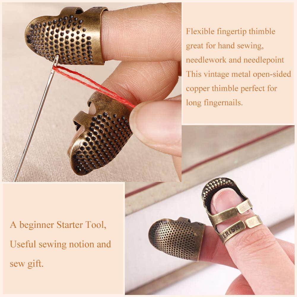  Thimble For Hand Sewing, 4 Pcs Sewing Thimbles For