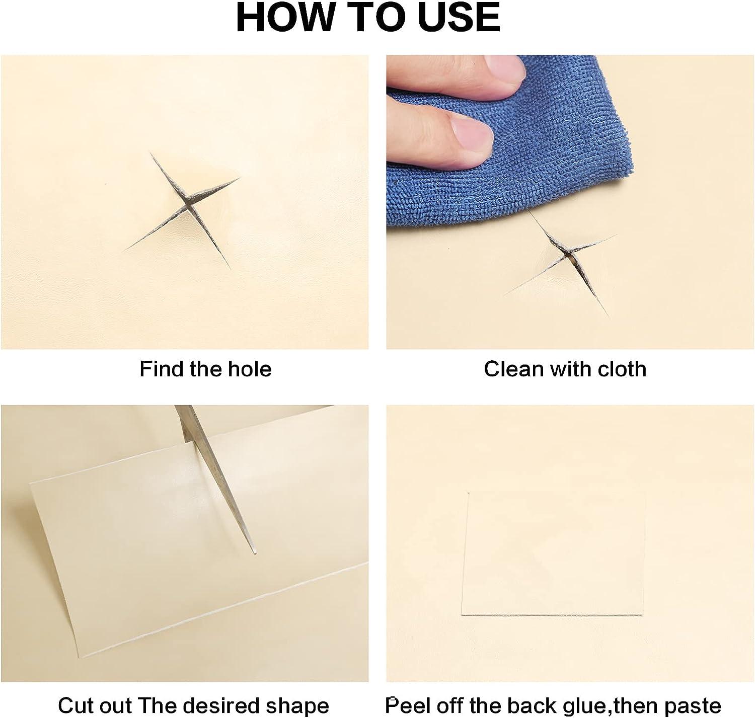 Renew Repairing DIY Stick-on Fabric Sticker Sofa Patch PU Leather Self  Adhesive