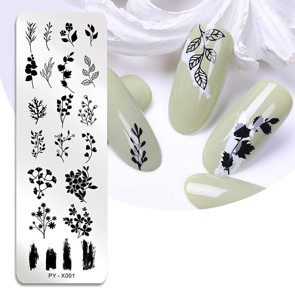 Flower Nail Stamping Plates Line Nail Art Plate Stamp Template Geometry  Image