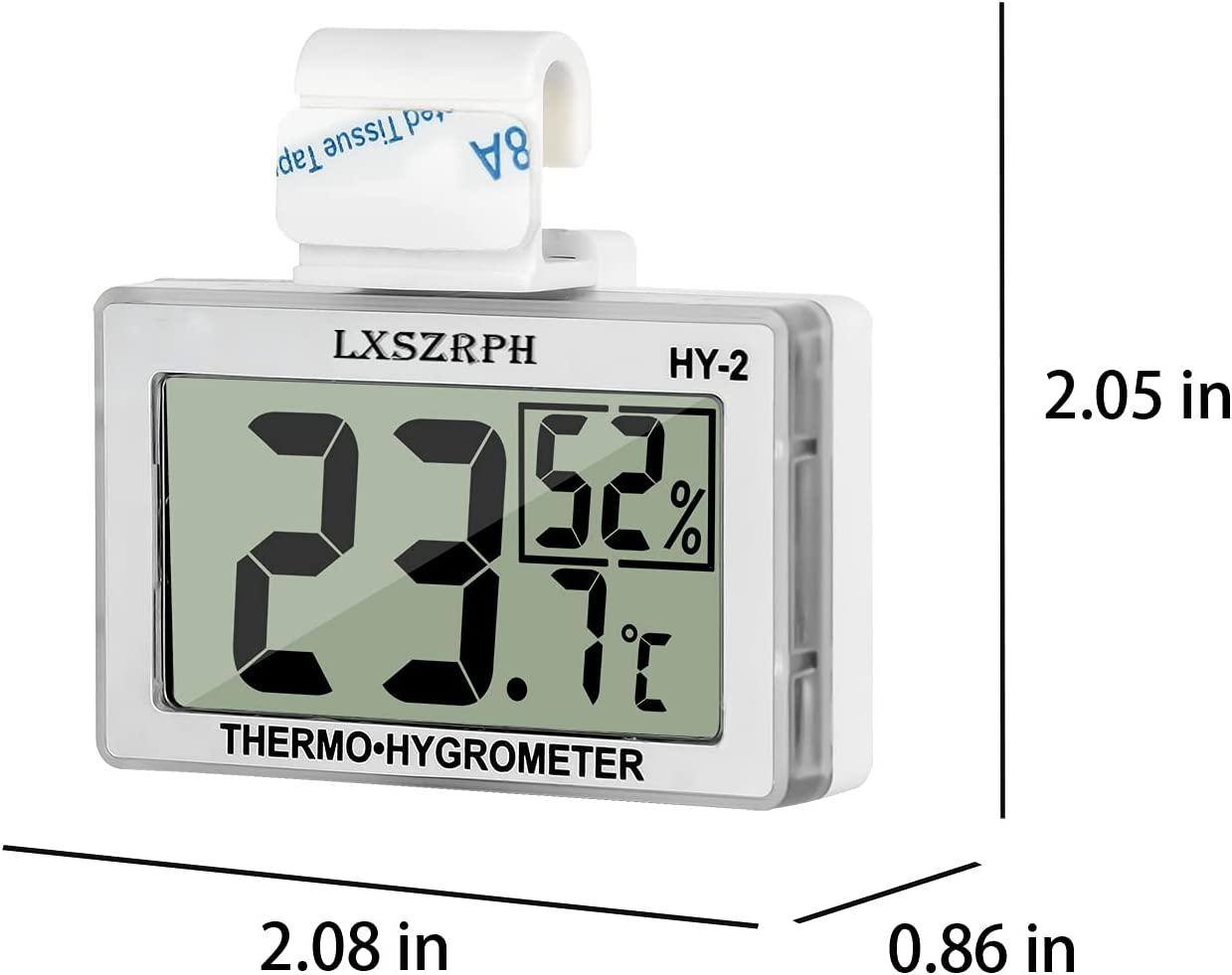 Reptile Tank Thermometer Hygrometer Temperature Humidity Monitor For  Vivarium Terrarium