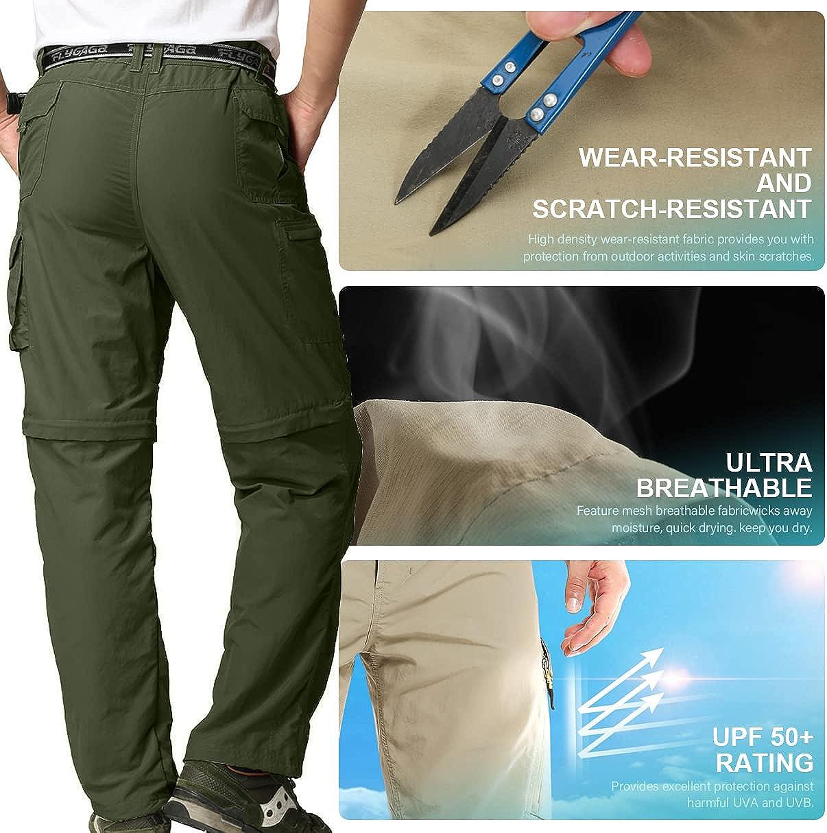 Snapklik.com : Hiking Pants Women Convertible Quick Drying Travel Zip Off  Lightweight Outdoor Stretch Safari Camping Pants