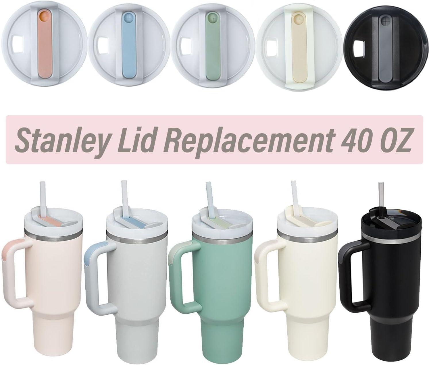  Stanley Cup Lids, 9 Pack Stanley Replacement Lid Accessories  For Stanley Tumbler Cup 40 Oz 2.0 And Other Tumbler 40 Oz, Including Straw  Cover Cap, Replacement Straws And Lid Spill Plug