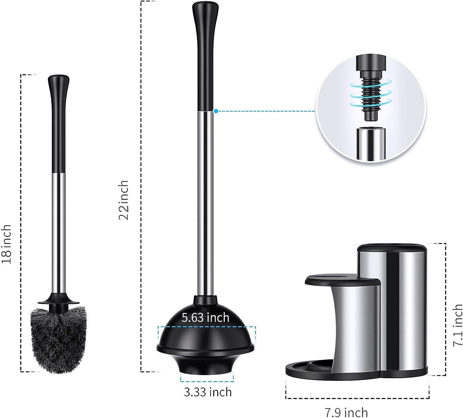 Toilet Plunger Bowl Brush Set: Hideaway Heavy Duty Toilet Plunger Scrubber  Cleaner Holder Combo for Bathroom with Covered Caddy Hidden Elongated  Discreet Apartment Toilet Plunger Brush Accessories…1 - Yahoo Shopping