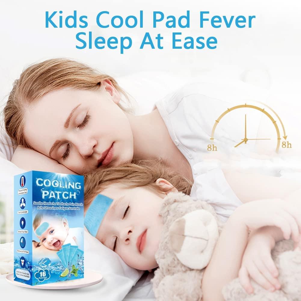 Relief Fever Cooling Gel Pad For Sudden Fever Adult Children Babies Absorbs  Heat