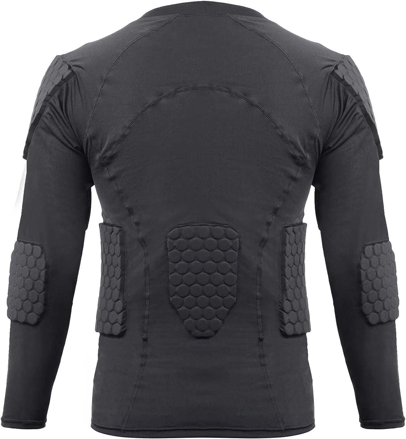 Men's Padded Compression Shirt Chest Rib Protector Suit for Football  Baseball Basketball Paintball …, Rib Protectors -  Canada