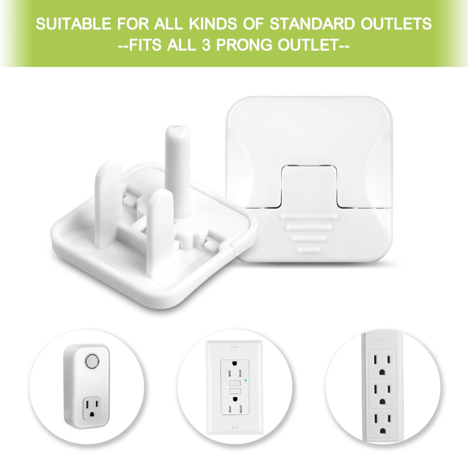 Outlet Covers Baby Proofing with Hidden Pull Handle (50 Pack) Plug Covers  Prevent Electric Shock from the Source of the Outlet Plug Child Proof  Outlet