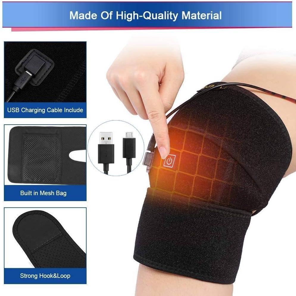 Electric Knee Heating Pad USB Thermal Therapy Heated Knee Brace Support for  Arthritis Joint Pain Relief Old Cold Leg Knee Warmer - AliExpress